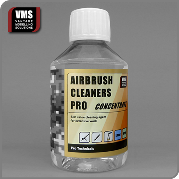 VMS Airbrush Cleaner Pro Concentrate (Universal for Acrylics & Enamels) 200ml